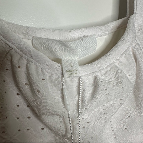 NWT Alyson Parker White Strappy Maxi Dress Size Large - Picture 6 of 8